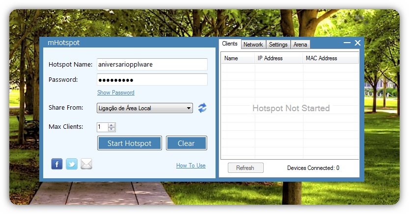 driver problem found opening troubleshoot page mhotspot